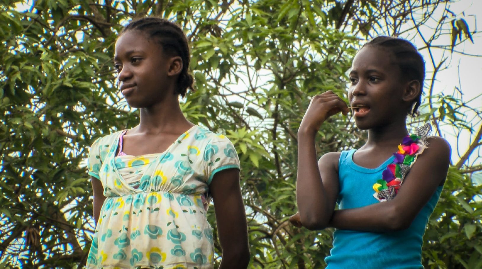 Ebola orphans Mercy and Diamond