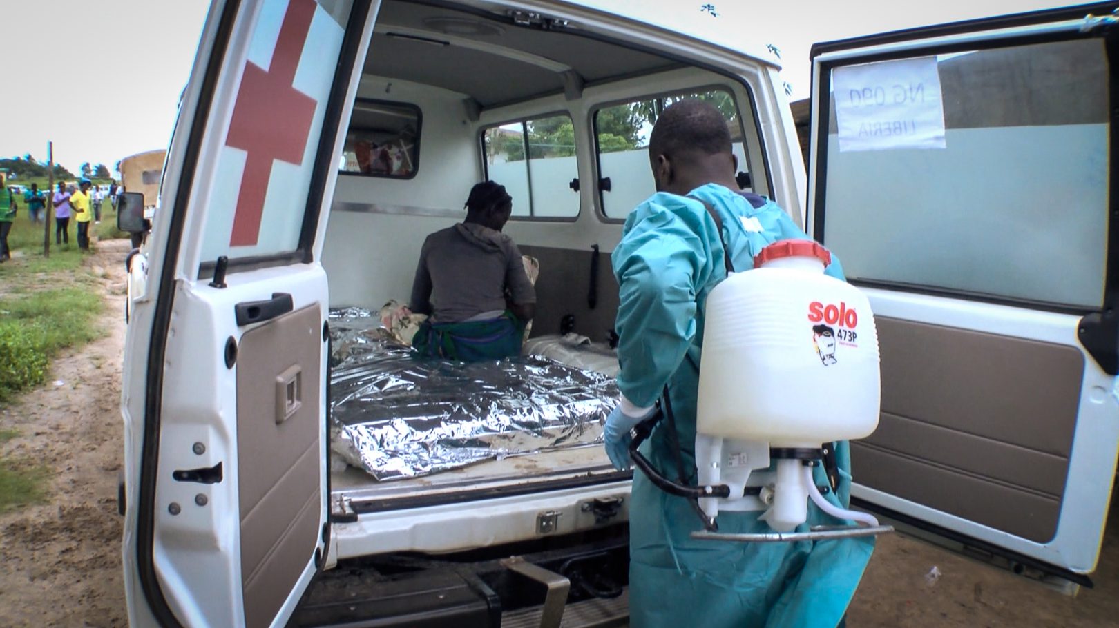 Emergency operations in West Point slum